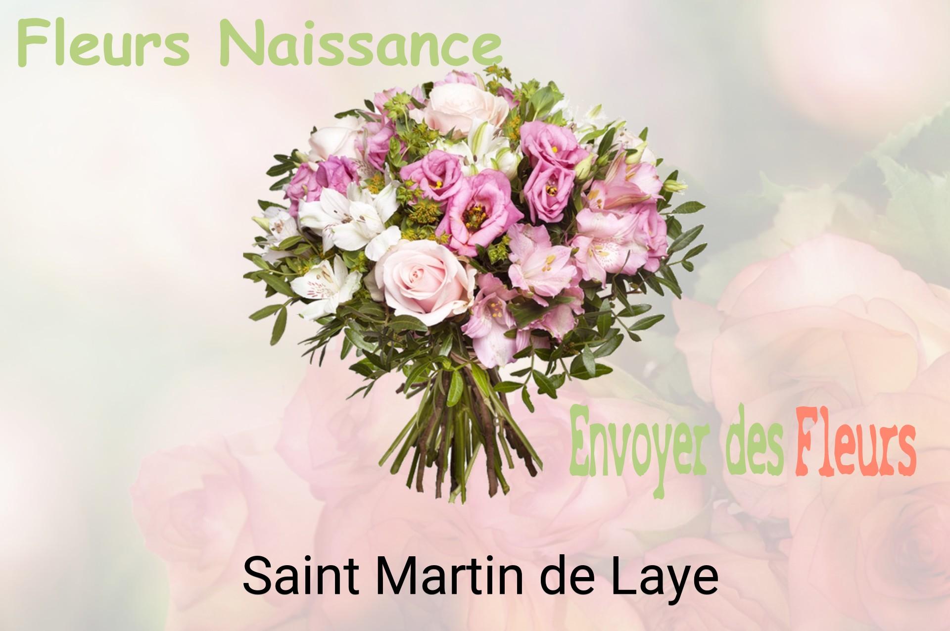 Bouquet de fleurs de naissance livré à Saint-Martin-de-Laye
